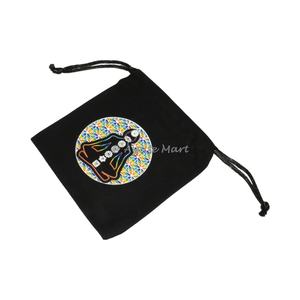 Bolsa de embalaje de algodón de semilla de vida y Chakra de tela natural, regalo artesanal de cristal para almacenamiento o exhibición de manualidades - Product Image 4