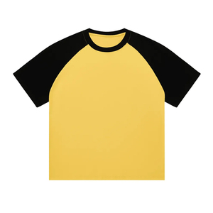 High Quality 260gsm Heavyweight 100% Cotton Unisex Oversized Raglan Sleeve Vintage Casual T-shirt for Men Women - Product Image 5