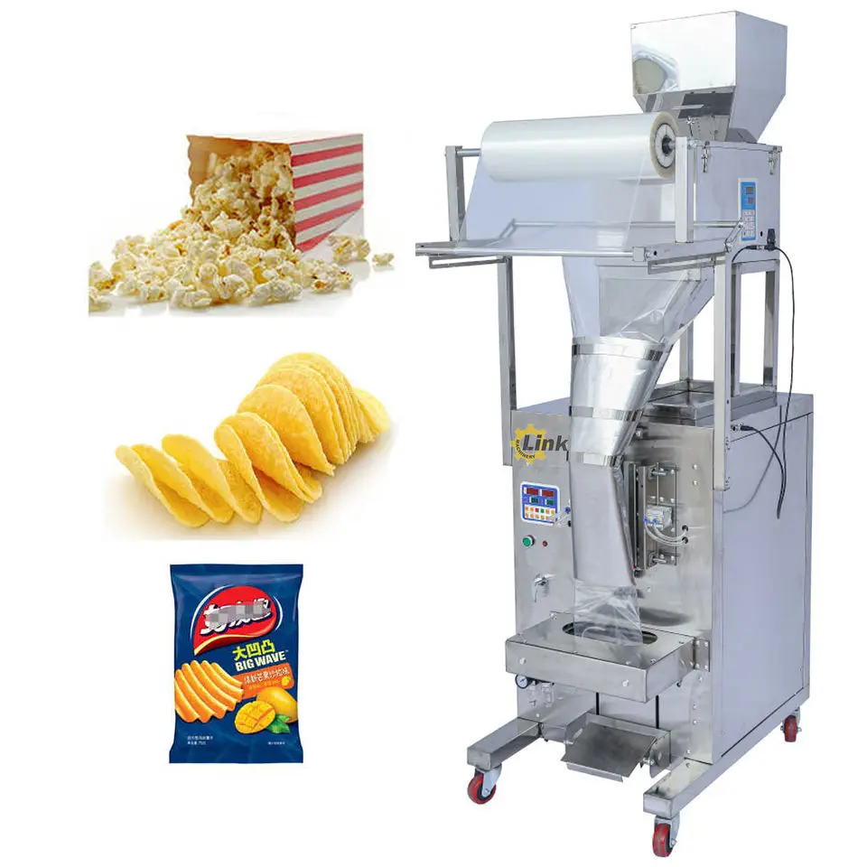 Nitrogen jagung makanan ringan Microwave Popcorn Banana keping tas mesin kemasan