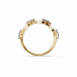 Anillo de Diamante Cultivado en Laboratorio Infinite Grace, Corte Redondo, Oro Amarillo de 18K, Anillo de Lujo para Mujer, Certificado IGI, para Exportación al por Mayor desde India - Product Image 2