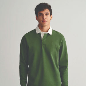 Polo de rugby à manches longues pour homme de haute qualité - Durable, confortable et idéal pour un style décontracté, chemises de rugby de style athlétique - Product Image 2