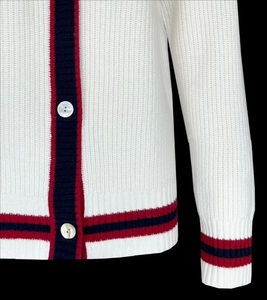 Wholesale Premium Quality V Neck Breathable Trending Stylish Hot Selling Winter Cashmere Knitted Unisex <b>Cardigan</b> <b>Sweater</b> Front - Product Image 6