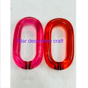 Chaîne en résine grande taille, maillons colorés pour décoration murale, bricolage, séparateur de pièce et rideau - Product Image 2