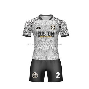 Maillot de rugby OEM personnalisé avec logo, en Spandex/Polyester, impression par transfert thermique, respirant et à séchage rapide - Product Image 5