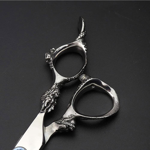 Tijeras de Peluquería Profesionales de Alta Calidad, Personalizables, de Acero Inoxidable, con Hoja Afilada, para Diestros, Mango Largo - Product Image 6