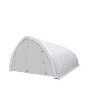 TMG ST2031PV (Previo) Telo di Copertura per Auto in PVC Resistente da 17 once, 6x9 Metri, con Porte di Accesso, Parete ad Arco e Tetto a Falda, per Riparo e Stoccaggio - Product Image 5