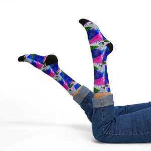 2026 Custom Crew <b>Socks</b> Men Summer Daily Wear Custom <b>Socks</b> Geometric Pattern Print Digital Printing Breathable Knitted <b>Socks</b> - Product Image 3