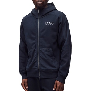 Prix de gros pour les acheteurs en gros : Sweat à capuche pour homme en matière respirante pour un confort optimal, couleur unie avec fermeture éclair, prix abordable, style décontracté. - Product Image 1
