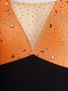 Traje de patinaje artístico para mujer, leotardo de bloqueo, mono, ropa de gimnasia, trajes de baile latino, actuaciones escénicas, disfraces de danza jazz - Product Image 4