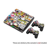 Plus de 1000 designs disponibles, autocollant de protection complet en vinyle pour la console et la manette Sony Playstation 3 PS3 Slim