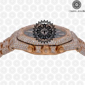 Reloj de Lujo para Hombre Charm Jewells, Caja de Acero Inoxidable, Esfera Analógica de 40 mm, Cierre Oculto con Botón, Cristal, Mecánico Automático - Product Image 3