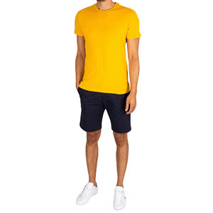 Camiseta de Manga Corta con Cuello Redondo para Hombre, de Poliéster/Algodón, Antiarrugas, Transpirable, de Color Sólido, Nuevo Diseño Informal, Precio al por Mayor - Product Image 2