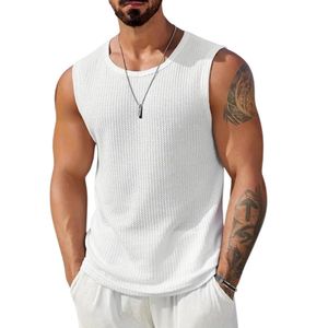 Waffle <b>Vest</b> for <b>Men</b> || <b>Men's</b> Tank Top Regular fit|| Sports Gym Tank Top - Product Image 1