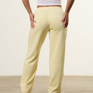 <b>Women</b>’s Casual Straight Leg Sweatpants Soft Fleece Lounge <b>Trousers</b> Elastic Drawstring Waist Relaxed Fit Everyday Streetwear Pant - Product Image 4