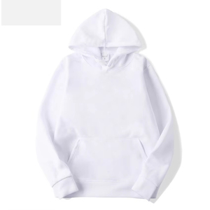 Sweat à capuche décontracté pour homme en molleton écologique vert foncé, couleur unie, avec poche kangourou, 300g, automne - Product Image 3