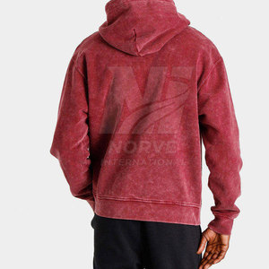 Breathable Men Acid Wash Hoodies Built With Cotton Blended Fabric Offering Soft Feel Comfortable Outdoor And Casual Everyday Use - Product Image 5