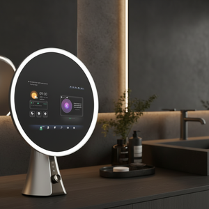 Espejo de Maquillaje Inteligente con Android, Diagnóstico de Piel con IA, Altavoz Bluetooth con Música de YouTube, Iluminación LED para Tocador y Belleza - Product Image 2