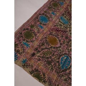 Handmade Eco-Friendly Washable All-Season Boho Kantha Suzani <b>Quilt</b> Vintage Cotton Floral Embroidery Indian Bedspread <b>Throw</b> - Product Image 3