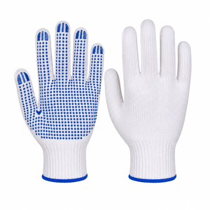 Gants en PVC à points antidérapants, respirants et sans latex, conçus pour une protection polyvalente, tissu flexible, adhérence fiable. - Product Image 3