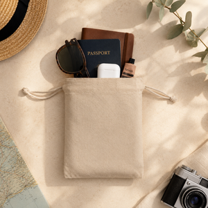 Premium Cotton Drawstring <b>Bag</b> | Reusable Muslin Pouch Eco Friendly Gift Packaging Storage <b>Bag</b> Wholesale Custom Favor Storage <b>Bag</b> - Product Image 5