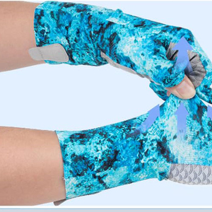 Gants de pêche haut de gamme, doux, confortables, imperméables, protection UV, fournisseur, fabricant, prix bas, OEM personnalisé - Product Image 2