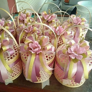 Wholesale Bamboo <b>Gift</b> <b>Basket</b> Rustic Style for <b>Hampers</b> and Events - Product Image 1