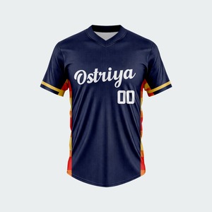 Men's Custom Printing Team Wear Baseball Shirts Best Quality Baseball Jerseys For Training Solid color 140g All Season - Product Image 2