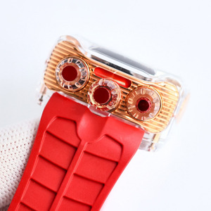 Reloj de Pulsera Mecánico Automático de Lujo Extraordinario de Alta Gama con Caja Transparente de Cristal, Deportivo, de Viaje, para Desplazamientos Diarios, con Tourbillon - Product Image 3