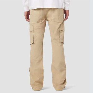 Pantalon de jogging homme élégant mi-lourd personnalisé, haute qualité pour usage décontracté, style urbain, coupe droite, couleur unie, personnalisable - Product Image 2