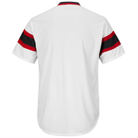Jersey Baseball Profesional OEM Cetak Transfer Panas Seragam Tim Kaos Atletik Bernapas Lengan Pendek Ukuran Besar Pemasok