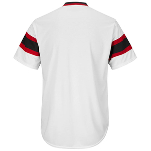 Maillot de baseball professionnel OEM, uniforme d'équipe imprimé par transfert thermique, chemise athlétique respirante à manches courtes, fournisseur de tailles plus grandes - Product Image 2
