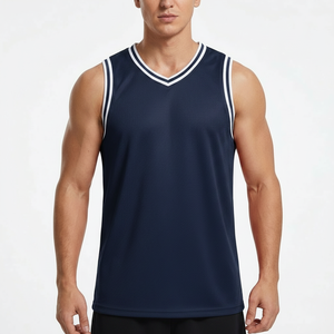 Camiseta sin mangas para hombre, de malla transpirable, de secado rápido, para gimnasio, entrenamiento, fitness, venta al por mayor - Product Image 1