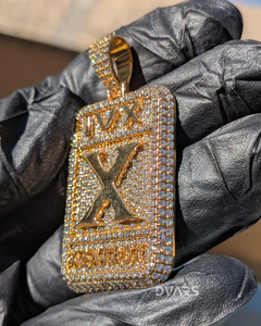 Pendentif Moissanite Lettre Personnalisée, Bijoux Hip Hop Personnalisés, Pendentif Ice Out Box, Collier Lettre Personnalisée, Pendentif Prénom Personnalisé - Product Image 4