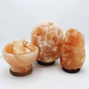 Lámpara de Sal del Himalaya Roja, Luz de Mesa de Cristal de Roca Natural para Decoración de Interiores del Hogar, Dormitorio, Oficina, Sala de Estar y Regalo Especial - Product Image 5