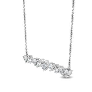 Genuine 9K White Gold Marquise Lab Grown Diamond Pendant 0.68 CTW Minimalist Solitaire Necklace Fine <b>Charm</b> - Product Image 4
