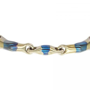บิตม้าสแตนเลสแบบวงแหวนหลวม ปากสีน้ำเงิน ขนาด 12.5 ซม. - Product Image 3