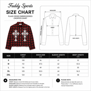 Chemise en flanelle à carreaux rouges pour homme, style streetwear personnalisé, coupe oversize, broderie croix blanche, manches longues, vintage, gothique, punk, boutonnée - Product Image 6