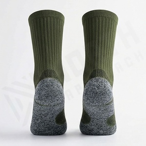 Cushioned Compression Midcrew <b>Socks</b> Unisex Breathable Performance Durable Soft Gym Workout Customized Color Fit Pairs Wear Pack - Product Image 2