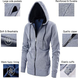 Sudaderas con Capucha de Alta Calidad y Altamente Personalizables 2026, 100% Algodón, Transpirables, Impermeables, Todas las Tallas, Unisex, de Invierno, por Fabricante - Product Image 1