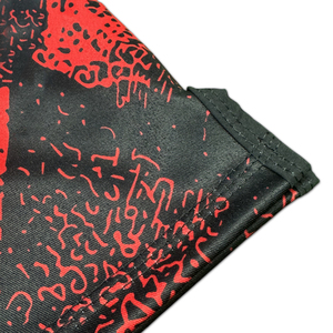 Shorts de combat MMA pour hommes, imprimés noir et rouge, séchage rapide, polyester, coupe classique, vêtements d'arts martiaux pour adultes, pantalon court - Product Image 5