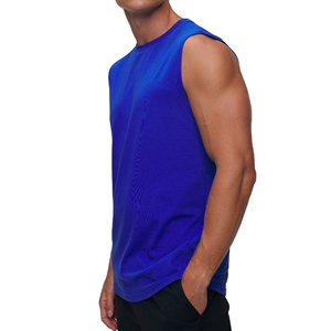 Camiseta sin mangas con capucha de punto 100% algodón para hombre, cuello redondo, diseño nuevo, transpirable, de secado rápido, informal, talla regular, venta al por mayor, 2026 - Product Image 3