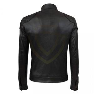 Chaqueta de cuero casual personalizable para hombre con tacto suave y estilo relajado, chaqueta de cuero de invierno - Product Image 2