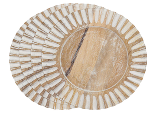 Plato de Madera y Bambú Moderno y de Lujo para Hogar, Hotel, Restaurante, Bodas y Fiestas, Venta al Por Mayor en Grandes Cantidades - Product Image 4