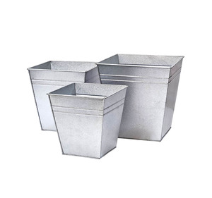Colección de Jardineras Elevadas de Hierro de Lujo con Forma Cónica Elegante y Estilo Moderno para Exteriores - Product Image 1