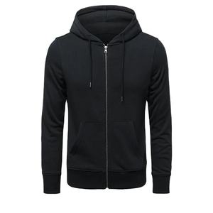 Ventes en gros de sweats à capuche personnalisés 100% coton respirant à fermeture éclair, écologiques, coupe-vent, sweats à capuche d'hiver pour hommes - Product Image 2