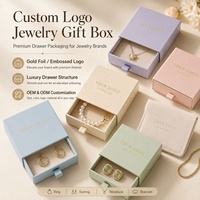 Boîte cadeau de bijoux en gros OEM, emballage tiroir personnalisé avec logo pour bagues, boucles d'oreilles, colliers – Idéal pour votre entreprise