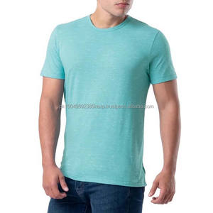 Camisetas de Algodón para Hombre al Por Mayor a Precio Económico, Camisetas de Manga Corta para Verano, Cuello Redondo, Color Sólido, Estilo Urbano Informal - Product Image 1