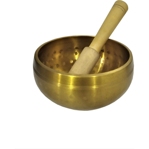 Ensemble de bols chantants tibétains en laiton avec coussin et marteau pour le yoga, l'équilibrage des chakras, le soulagement du stress et de l'anxiété - Product Image 6