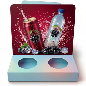 Support d'affichage personnalisé pour bouteilles de boissons en PVC avec graphismes imprimés UV pour les magasins de détail, les supermarchés, la promotion et le marketing au point de vente - Product Image 1
