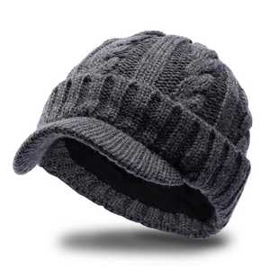 HIGH QUALITY Knitted Beanie Hat Solid Color <b>Winter</b> <b>Cap</b> Casual Style 56-58CM Hand Made Acrylic Warm Hat - Product Image 5